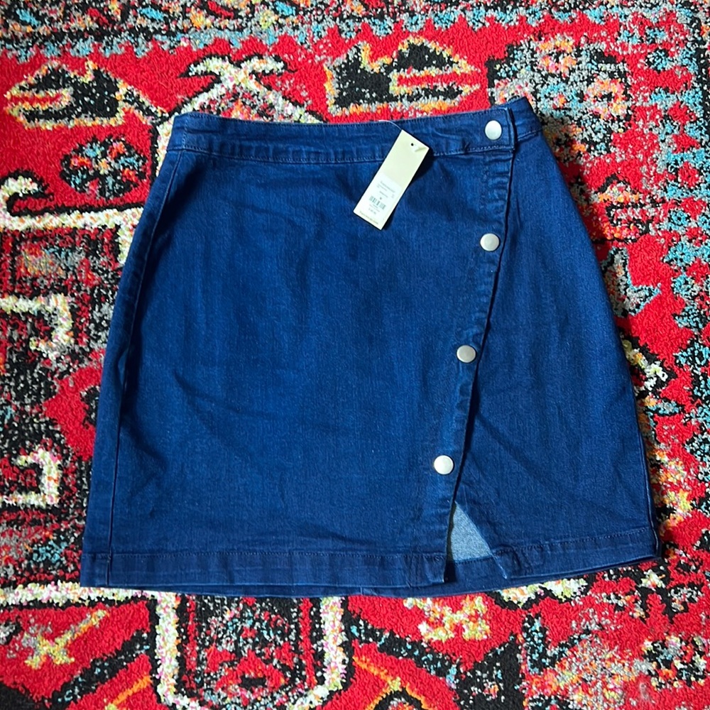 Francesca’s denim mini skirt